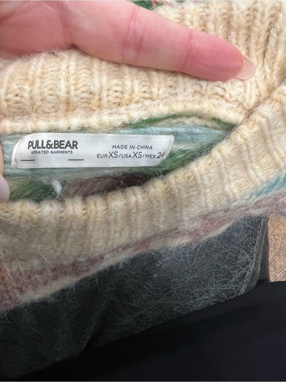 Pull&bear vintage print oversized sweater - Picture 3 of 4